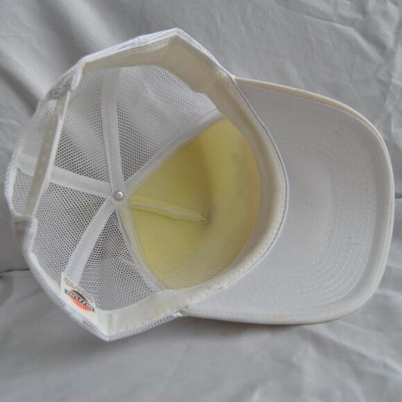 The Winston Vintage White Snap Back Trucker Hat - Picture 9 of 11